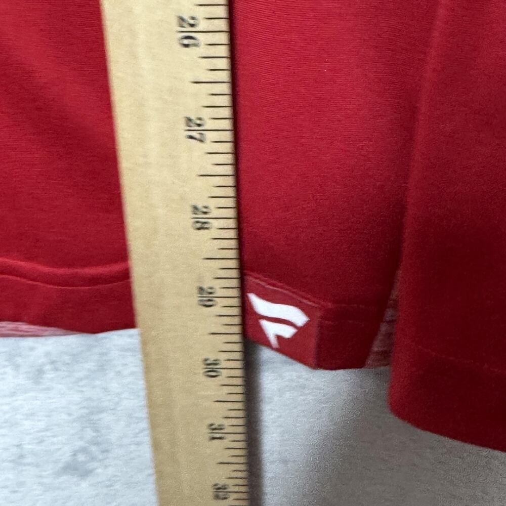 Oklahoma Sooners Jacket Mens XL Red NCAA Football Quarter Zip Pullover Fanatics - Picture 9 of 9